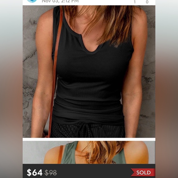 BELLANBLUE Ribbed Fitted Tank Top - Picture 4 of 4